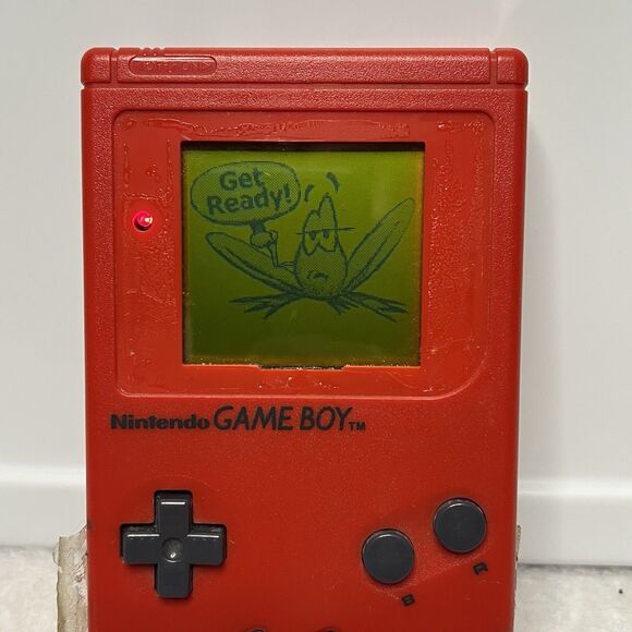 Nintendo Game Boy RED Play it Loud Original Case Matching Serial Number Tested - Picture 5 of 12